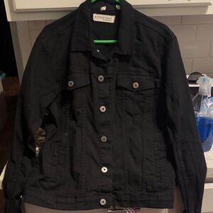 Revolution Black Jean Jacket for Women